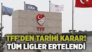 TFF'den tarihi karar! Tüm ligler ertelendi