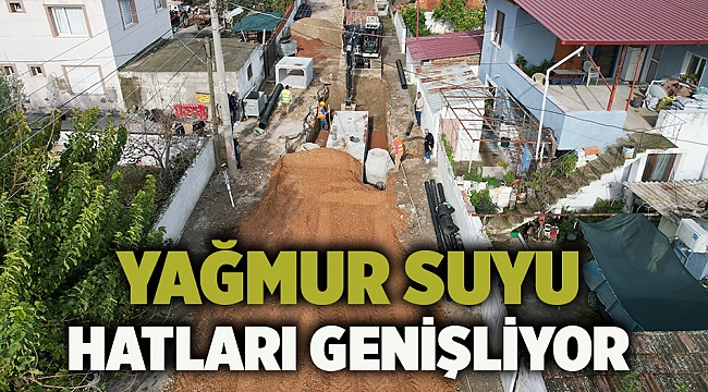 Yağmur suyu hatları genişliyor