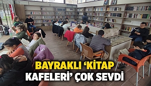 Bayraklı ‘kitap kafeleri’ çok sevdi