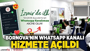 Bornova’nın WhatsApp Kanalı hizmete açıldı