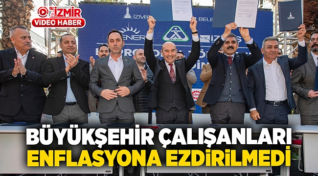 Büyükşehir çalışanları enflasyona ezdirilmedi