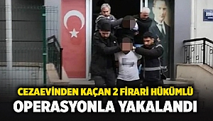 Cezaevinden kaçan 2 firari hükümlü operasyonla yakalandı 