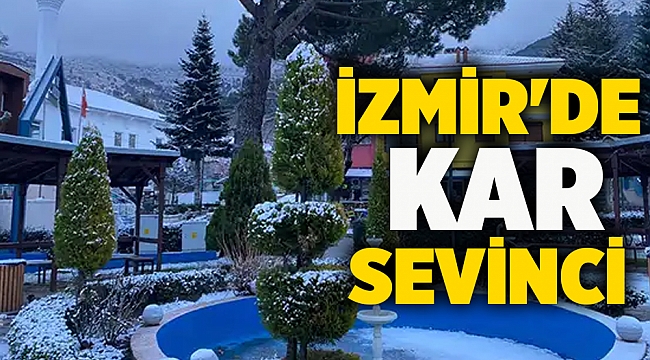 İzmir'de kar sevinci