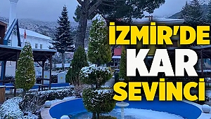 İzmir'de kar sevinci