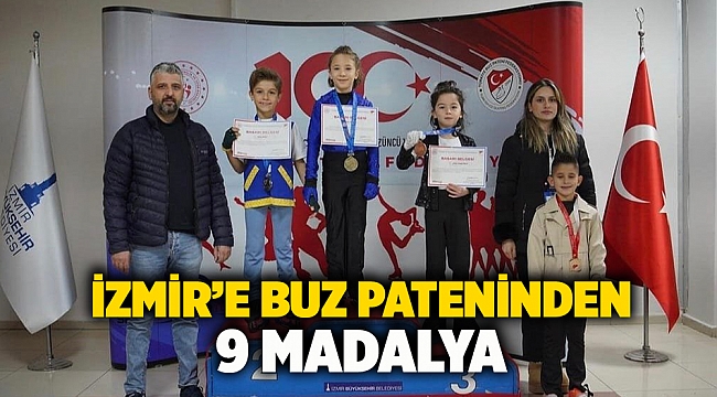 İzmir’e buz pateninden 9 madalya