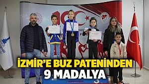 İzmir’e buz pateninden 9 madalya