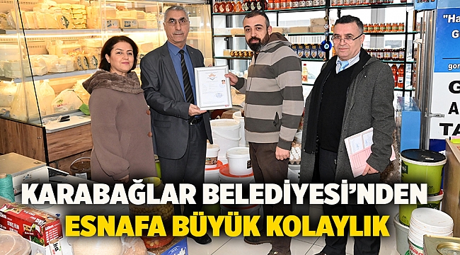 Karabağlar Belediyesi’nden esnafa büyük kolaylık