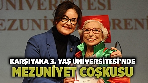 Karşıyaka 3. Yaş Üniversitesi’nde mezuniyet coşkusu