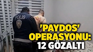 'Paydos' operasyonu: 12 gözaltı