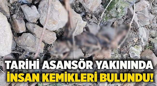 Tarihi Asansör yakınında insan kemikleri bulundu!