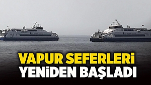 Vapur seferleri yeniden başladı