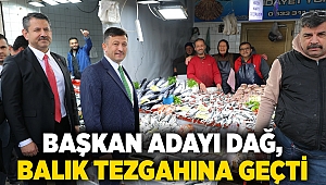 Başkan Adayı Dağ, balık tezgahına geçti