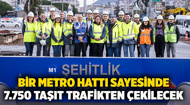 Bir metro hattı sayesinde 7.750 taşıt trafikten çekilecek