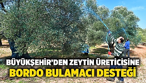 Büyükşehir’den zeytin üreticisine bordo bulamacı desteği