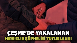 Çeşme'de yakalanan hırsızlık şüphelisi tutuklandı