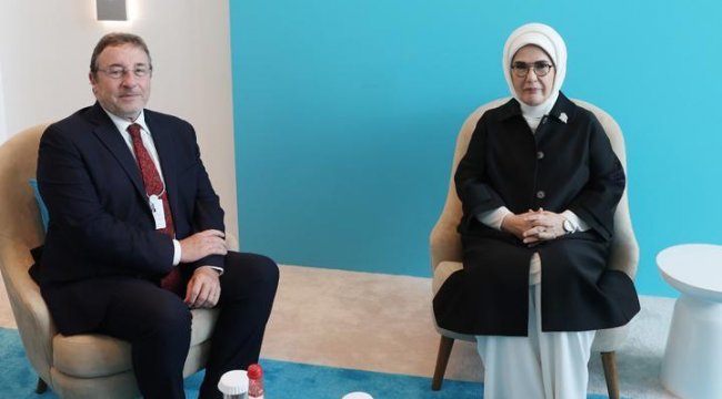 Emine Erdoğan, UNDP İcra Direktörü Steiner ile bir araya geldi