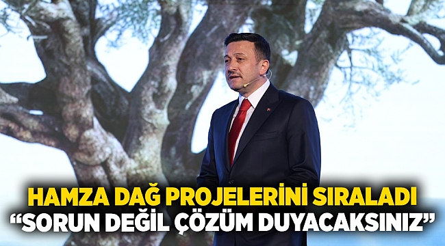 Hamza Dağ projelerini sıraladı: 