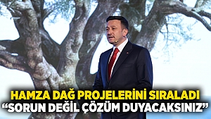 Hamza Dağ projelerini sıraladı: 