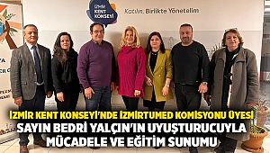 İzmir Kent Konseyi'nde İZMİRTUMED Komisyonu Üyesi Sayın Bedri Yalçın'ın Uyuşturucuyla Mücadele ve Eğitim Sunumu