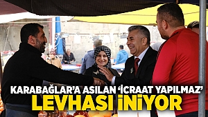 Karabağlar’a asılan ‘İcraat Yapılmaz’ levhası iniyor 