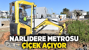 Narlıdere Metrosu çiçek açıyor