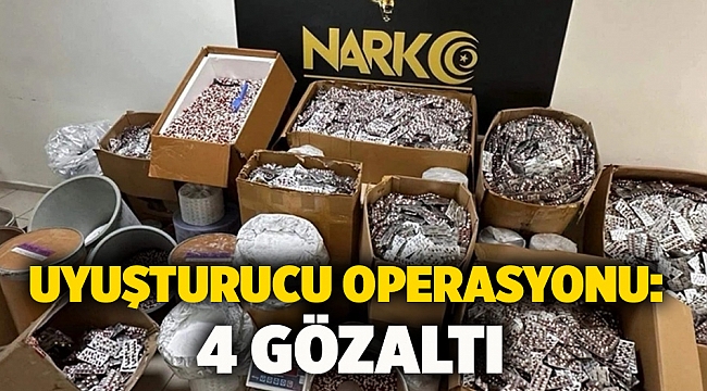 Uyuşturucu Operasyonu: 4 Gözaltı