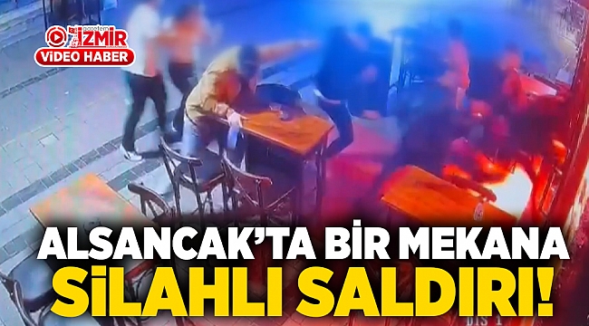 Alsancak'ta bir iş yerine silahlı saldırı!