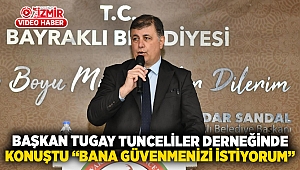 Başkan Tugay Tunceliler derneğinde konuştu 