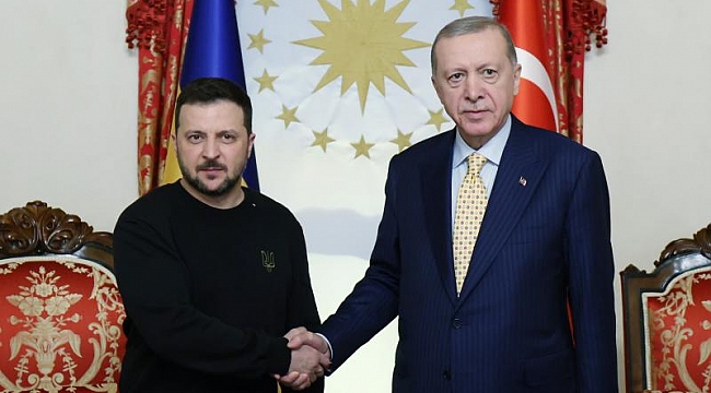 Cumhurbaşkanı Erdoğan, Zelenskiy ile bir araya geldi