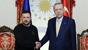 Cumhurbaşkanı Erdoğan, Zelenskiy ile bir araya geldi