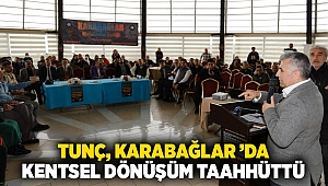 Tunç, Karabağlar 'da kentsel dönüşüm taahhüttü