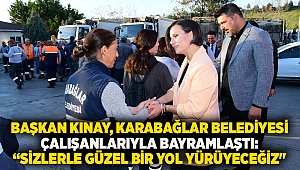 Başkan Kınay, Karabağlar Belediyesi çalışanlarıyla bayramlaştı