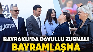 Bayraklı’da davullu zurnalı bayramlaşma