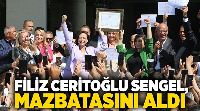  Filiz Ceritoğlu Sengel, mazbatasını aldı