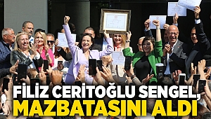  Filiz Ceritoğlu Sengel, mazbatasını aldı