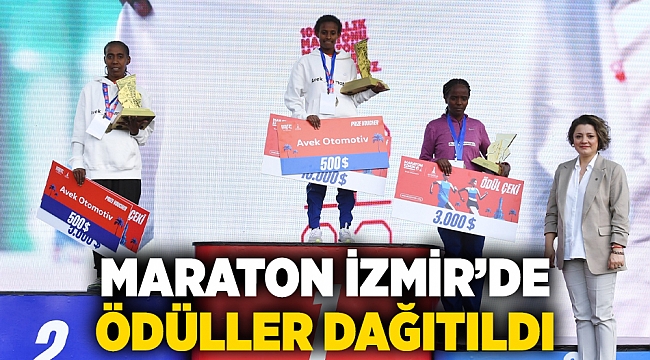 Maraton İzmir’de ödüller dağıtıldı