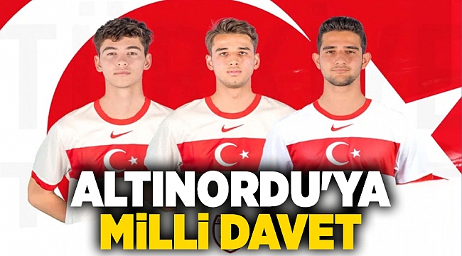 Altınordu'ya milli davet