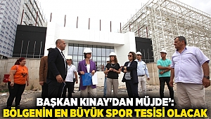 Başkan Kınay'dan Atatürk Gençlik Merkezine ziyaret: Bölgenin en büyük spor tesisi olacak