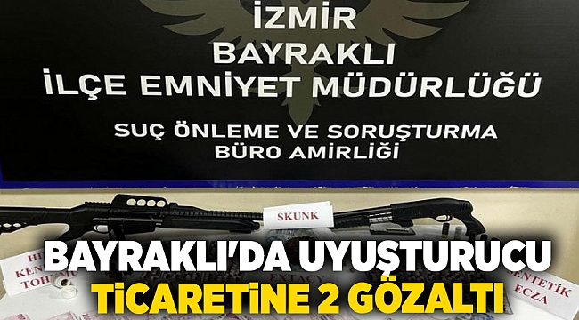 Bayraklı'da uyuşturucu ticaretine 2 gözaltı