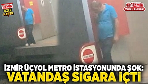 İzmir Üçyol Metro İstasyonunda Şok: Vatandaş Sigara İçti