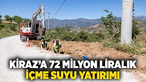 Kiraz’a 72 milyon liralık içme suyu yatırımı