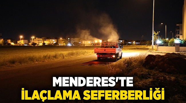 Menderes'te İlaçlama Seferberliği