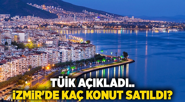 TÜİK açıkladı.. İzmir'de kaç konut satıldı?