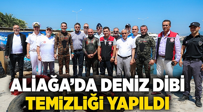 Aliağa’da Deniz Dibi Temizliği Yapıldı