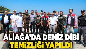 Aliağa’da Deniz Dibi Temizliği Yapıldı