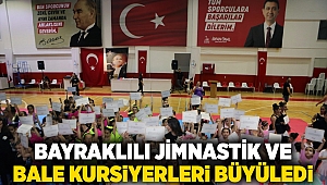 Bayraklılı jimnastik ve bale kursiyerleri büyüledi