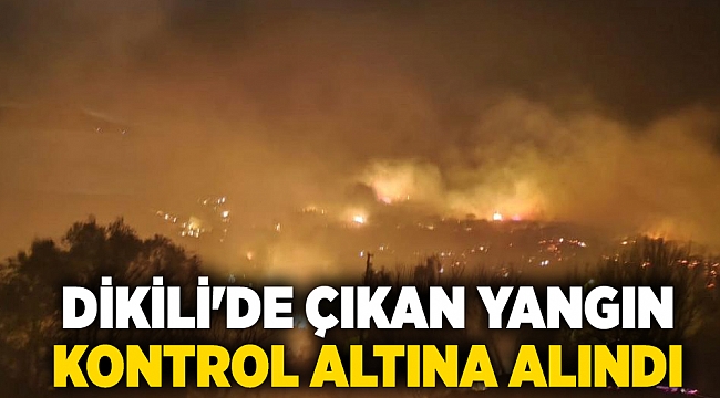 Dikili'de çıkan yangın kontrol altına alındı