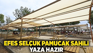 Efes Selçuk Pamucak Sahili yaza hazır