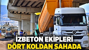 İZBETON ekipleri dört koldan sahada