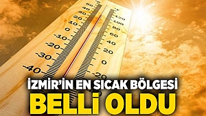 İzmir’in en sıcak bölgesi belli oldu